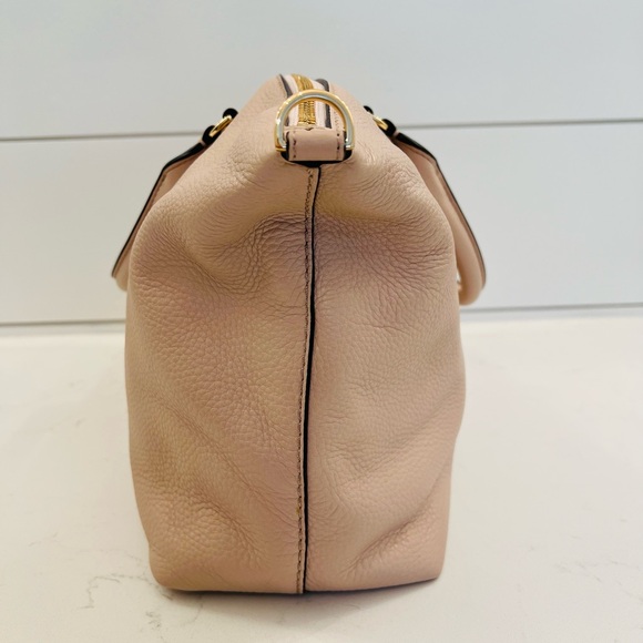 NWT TORY BURCH Friday Satchel Bag in Light Oak - Picture 9 of 13